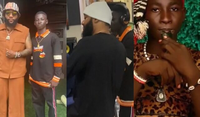 Video Of Young Boy Behind The Local Flute In Kcee’s Hit Song, Ojapiano, Surfaced, Gets Fans Talking