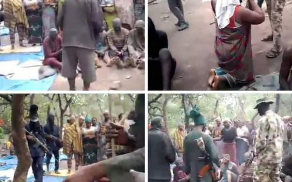 Bandits Release Video Of Villagers Abducted In Niger State, Threaten To Kill Them If Their Families Fail To Pay Ransom