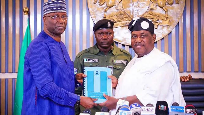 Boss Mustapha Hands Over Officially To Akume (Photos)