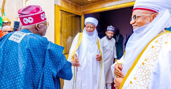 President Tinubu Attended Friday Prayers With Sultan Of Sokoto (Pictures) 