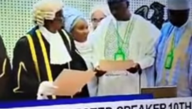 Speaker Abbas’s Two Wives Jostle For Recognition During Swearing-In Ceremony 