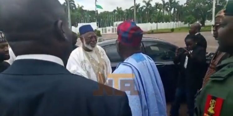 BREAKING: Abdulsalami Meets With Tinubu At Presidential Villa (Video)