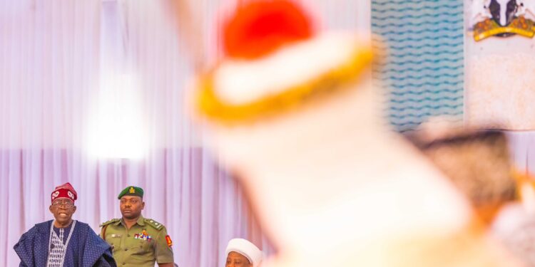 Photos Of President Tinubu Meeting Traditional Rulers In Abuja