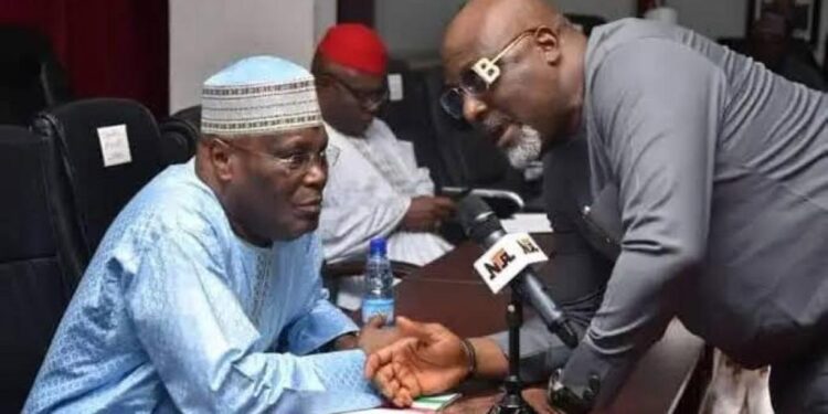 Atiku, PDP Present Kogi Governorship Candidate, Dino Melaye As Witness At Presidential Election Tribunal