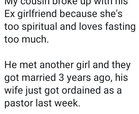 Nigerian Man Breaks Up With His Girlfriend Because She’s ‘Too Spiritual’ And Ends Up Marrying Woman Who Became A Pastor 3 years After Their Marriage