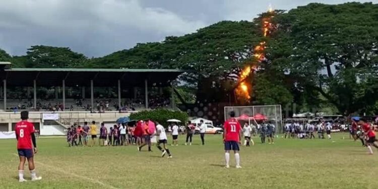 Panic As Nigerian Referee Dies On Pitch During Friendly Match After Heavy Rainfall, Thunder Strike