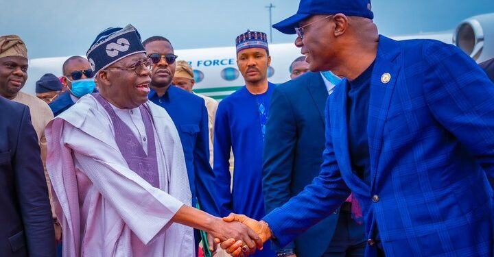 President Tinubu Arrives Lagos For Sallah Celebration