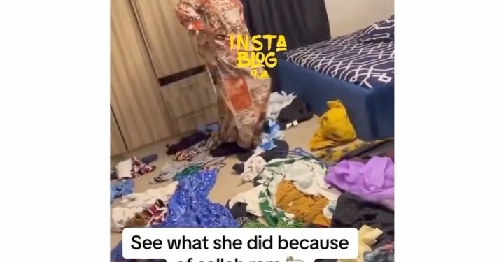 Sallah: Woman Scatters Her Home Because Her Husband Bought A Goat Instead Of A Ram (Video, Photo)