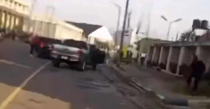 Rivers Youths Chase Ex-PHALGA Chairman & His Security Men (Video)
