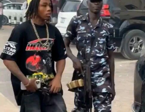 A Young Man Spraying Huge Money With Police Escort Sparks Reactions