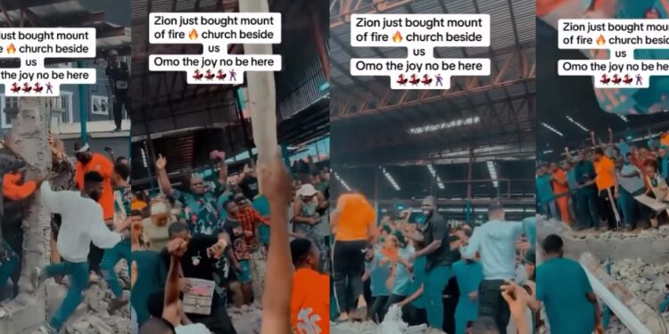 Congregants jubilate as their church acquires property allegedly belonging to another church (video)