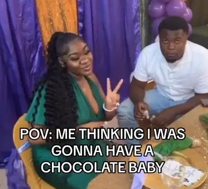 Dark-skinned parents in shock as they give birth to baby with light skin complexion