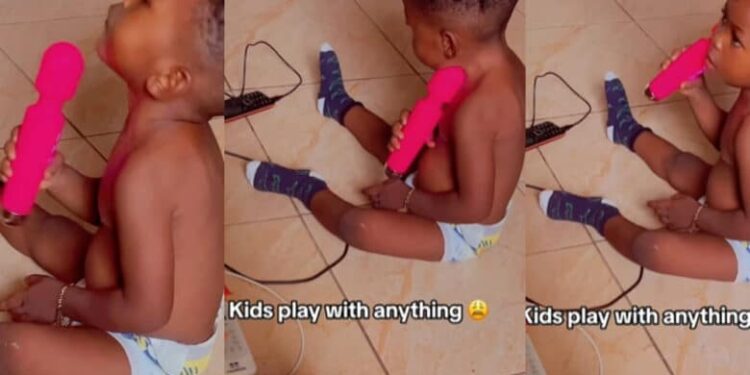 Netiznes drag “careless” mother who shared a video of son playing with her adult toy