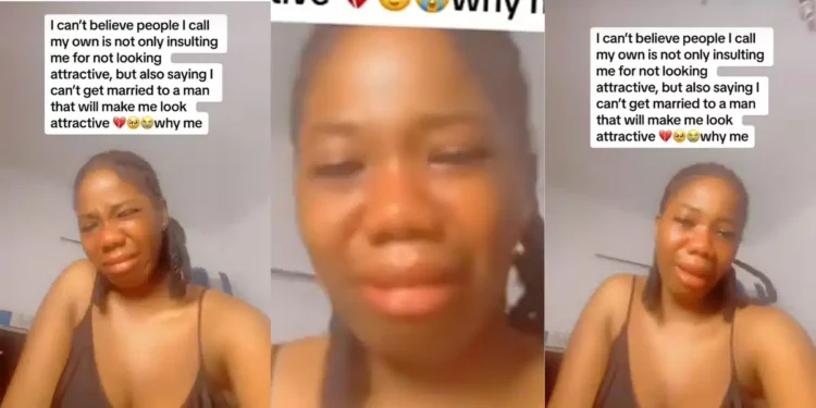 Nigerian lady cries after being told she’s unattractive