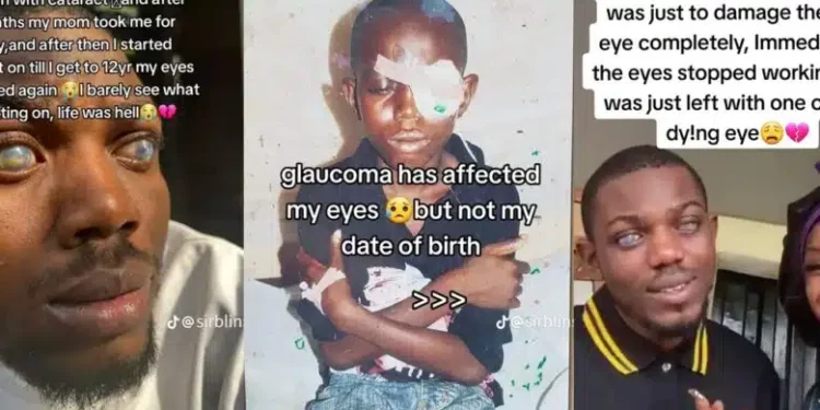 Nigerian man shares heart-breaking story about how he ended up blind, reveals what football did to him