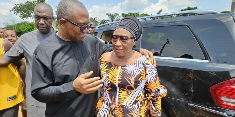 Peter Obi Storms Mr Ibu’s Funeral, Pays Last Respect (Photos, Video)