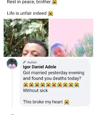 Young man dies hours after his wedding in Benue