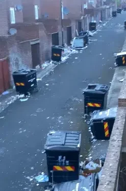 Young man cries out over dirty environment in UK