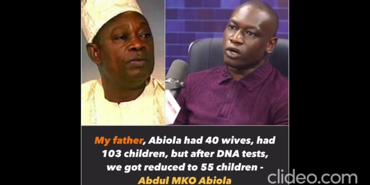 Abiola: ‘My Dad Had 40 Wives, 103 Kids But After DNA Tests, We Reduced To 55’ (Video)