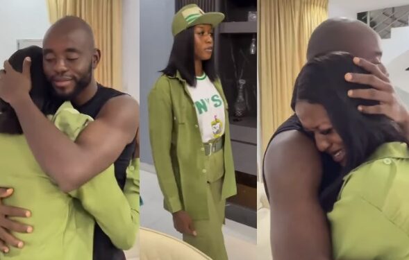 Lady who recently completed NYSC salutes her brother for seeing her through university (video)