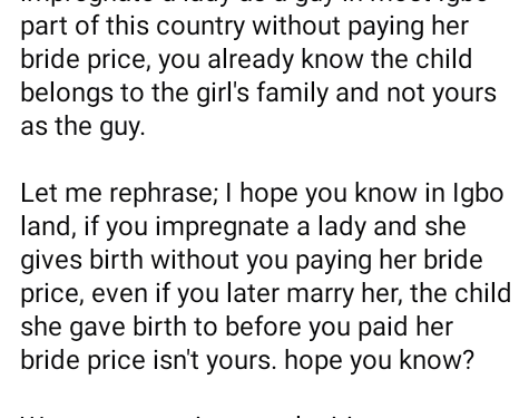 In most parts of Igboland, when bride price is not paid any child a woman bears belongs to her family – Nigerian man reacts to Davido suing for joint custody of daughter