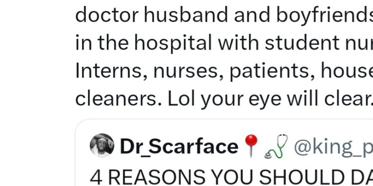 “I’ve never met a male doctor that wasn’t a cheat” Hospital staff says