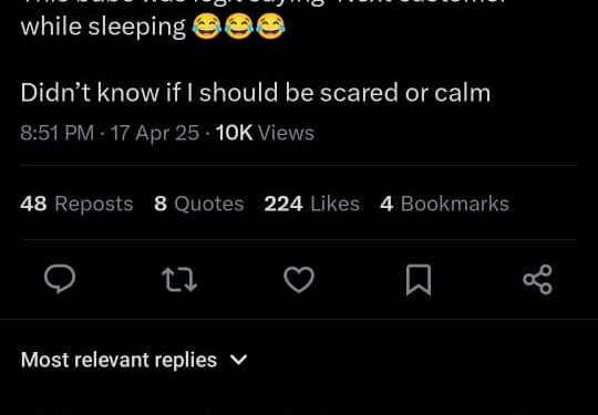 Man shares creepy midnight experience with girlfriend who worked as a banker