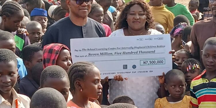 Peter Obi visits victims of Plateau killings, donates N7.5m