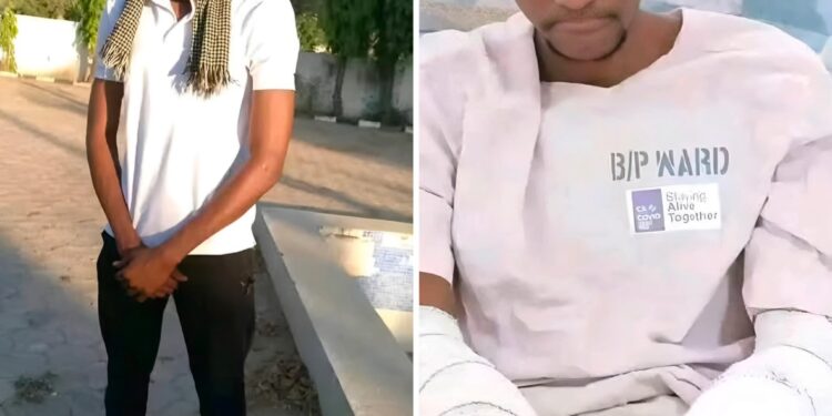 Nigerian pharmacist shares story of young man who lost his arms in mechanical accident at work 5 days after employment