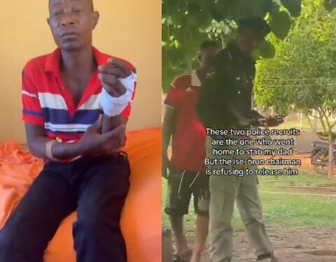 Police officer arrested for allegedly stabbing father of young man who had an argument with his girlfriend