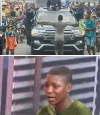 My duty in prison was to clean feces everyday – 17 year old boy who went viral for standing in front of Peter Obi’s convoy speaks of his traumatic experience in prison