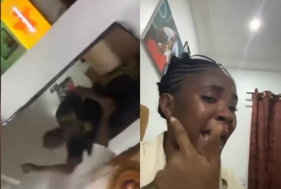 Pregnant woman cries as husband’s mother allegedly assaults her while he and their kids watch (video)