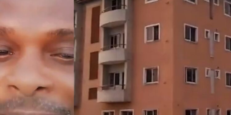 Man exposes abandoned block of flats in his area allegedly owned by a politician (video)