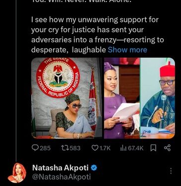 Oby Ezekwesili’s Open Memo To Senator Natasha