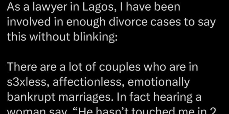 Divorce Lawyer Reveals A Fraction Of The Things Her Eyes Have Seen In Lagos