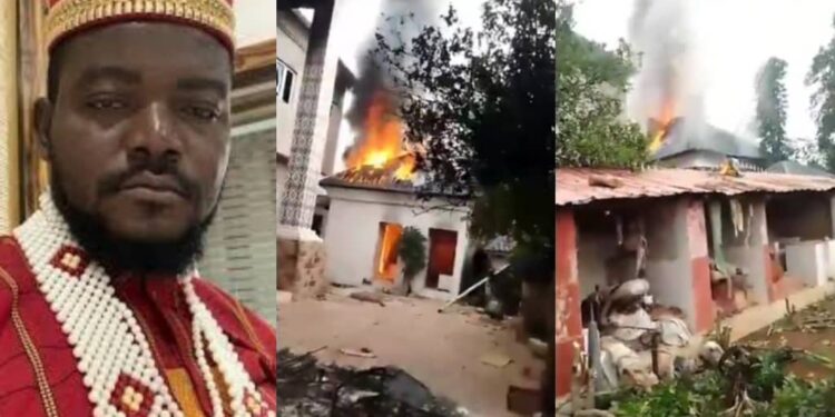 Angry youths descend on Enugu native doctor for alleged human rituals (video)