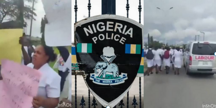 UNICAL nursing students protest as police arrest 3 nurses for allegedly stealing deceased patient’s sim
