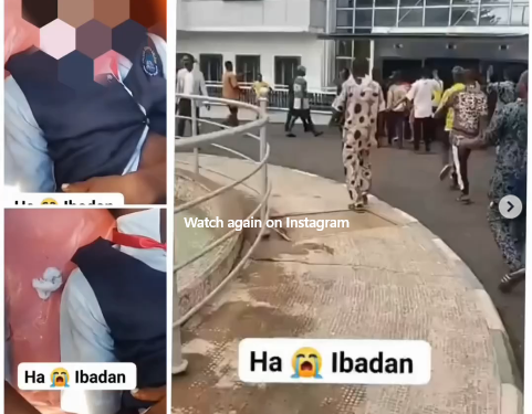 Stray bullet kills student in Ibadan on his way to WAEC exam after police reportedly shot at Yahoo boys’ car (video)