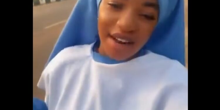 “I’m married to Jesus!” — Reverend sister calls out Asaba boys in viral video