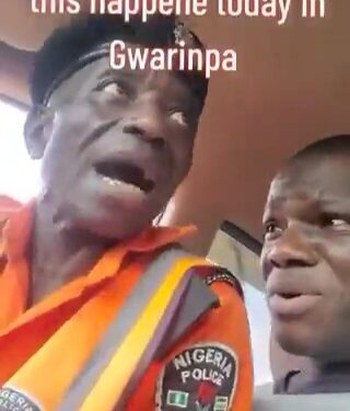 Police officer filmed harassing young man in a car