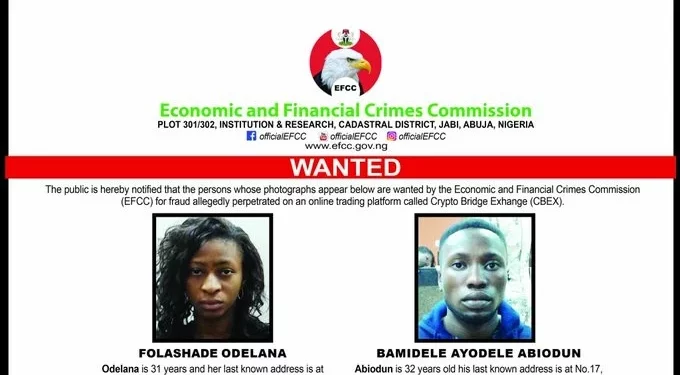 EFCC Declares 10 People Wanted Over ₦1bn CBEX Fraud (Photo)