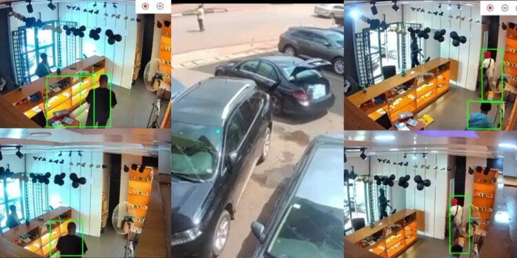 CCTV capture moment businessman was shot multiple times by armed robbers in Enugu Plaza