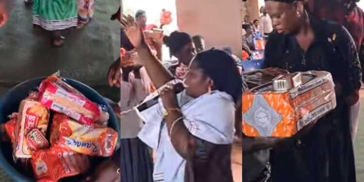 Pastor allegedly tells church members to bring bread, sardines, and maize as offering (video)