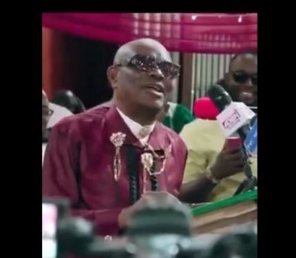 Wike testifies in church of how prayer saved him from a plane crash after an aircraft he was in suffered engine failure (video)