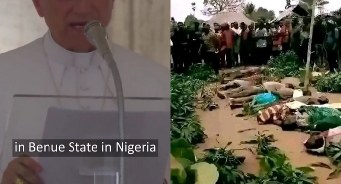 Pope Leo condemns the “terrible massacre” in Yelwata, Benue State (video)