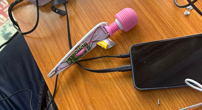 Nigerian woman takes her vibrator to her phone technician for repair
