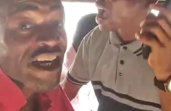 Wahala as Traditionalist goes head-to-head with Christian man preaching on a bus in Lagos in hilarious video