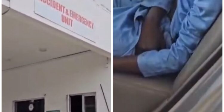 Man calls out staff of the Federal Medical center Abuja for refusing to attend to an accident victim he brought to the hospital quickly (video)