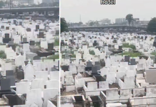 Nigerian lady shares shocking view from her hotel room in Lagos (video)