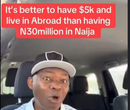 “$5,000 abroad feels richer than ₦30 million in Nigeria” – X user sparks debate with viral video